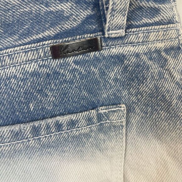 Kancan Size 26 White Blue Cut Off Distressed Denim Shorts‎ DistressedKC8711L - Picture 4 of 8